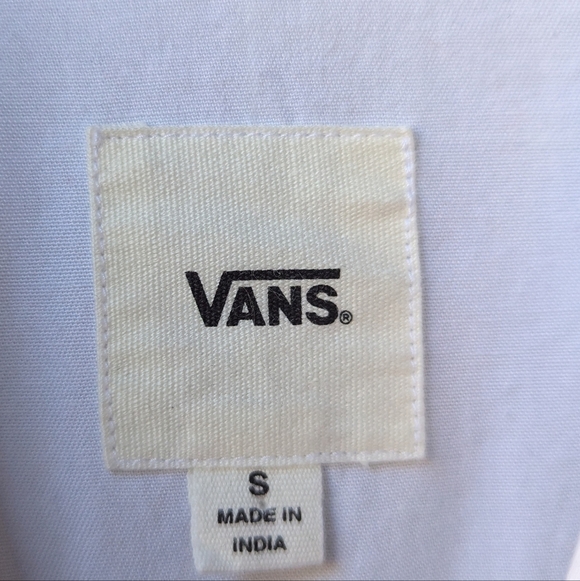 Vans Thread It Top Button Up White Colorful Stitching Size Small - Picture 6 of 10